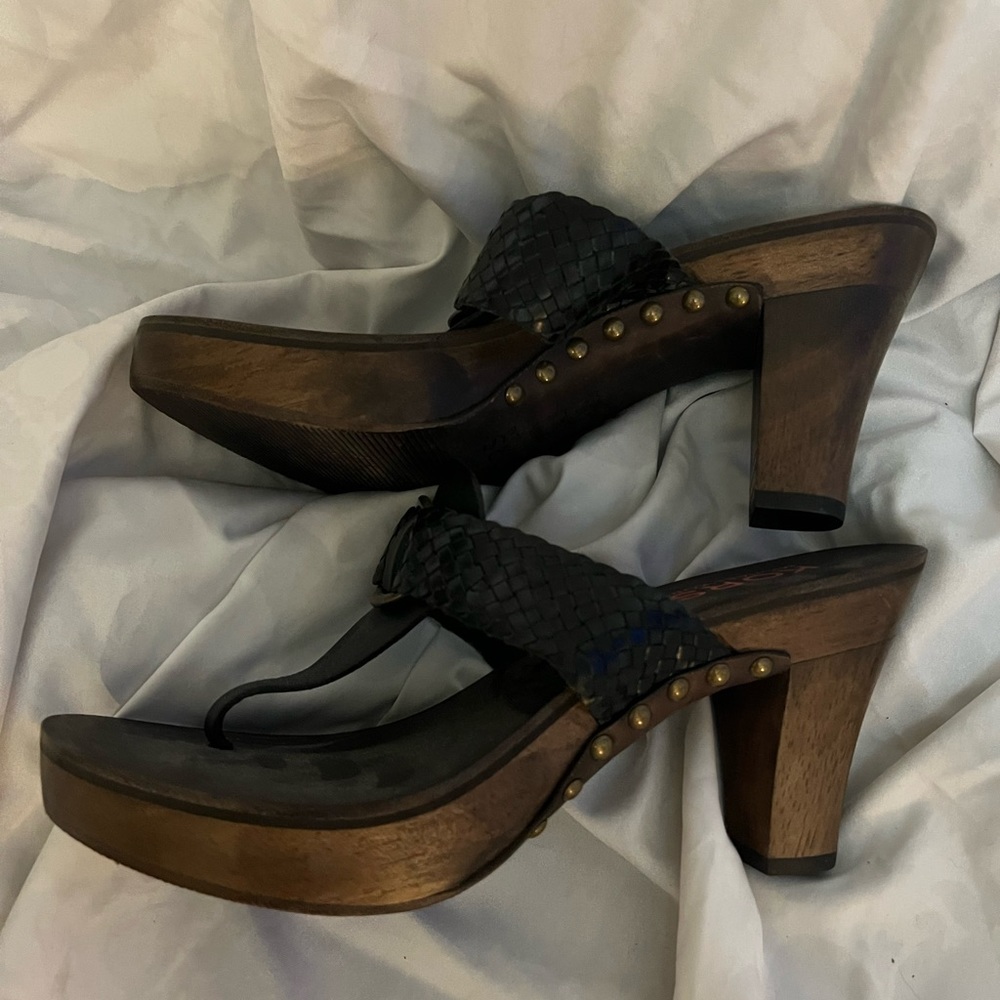 Michael Kors T strap heeled sandals